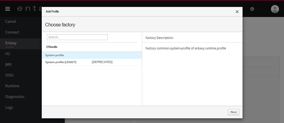 system profile create