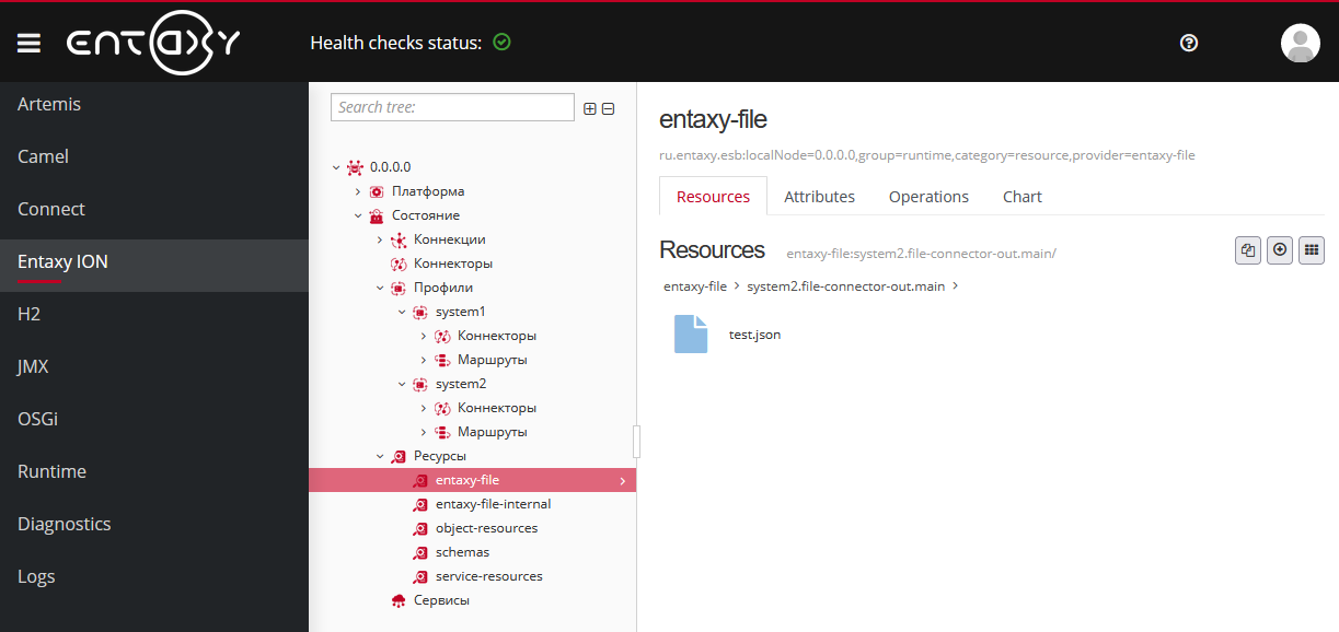 entaxy file json out