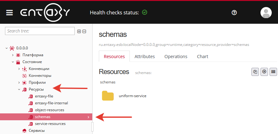 resources schemas empty