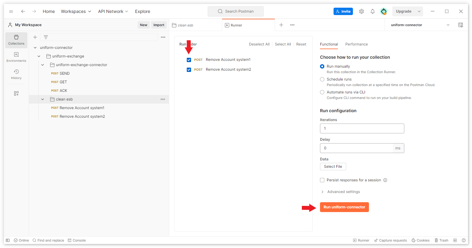 clean esb checkbox