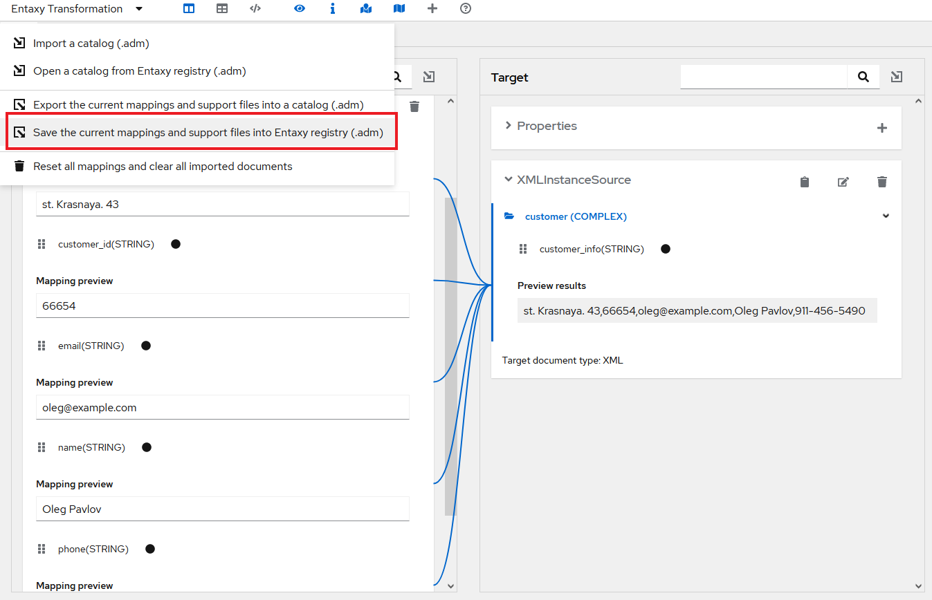 atlasmap saveentaxyregistry