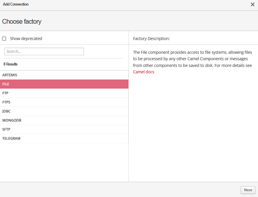 choose factory file