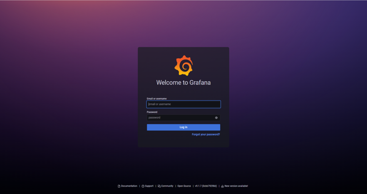 grafana login