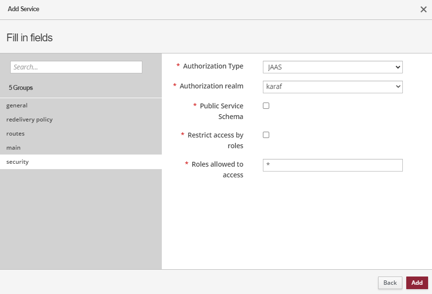 create rest protected security