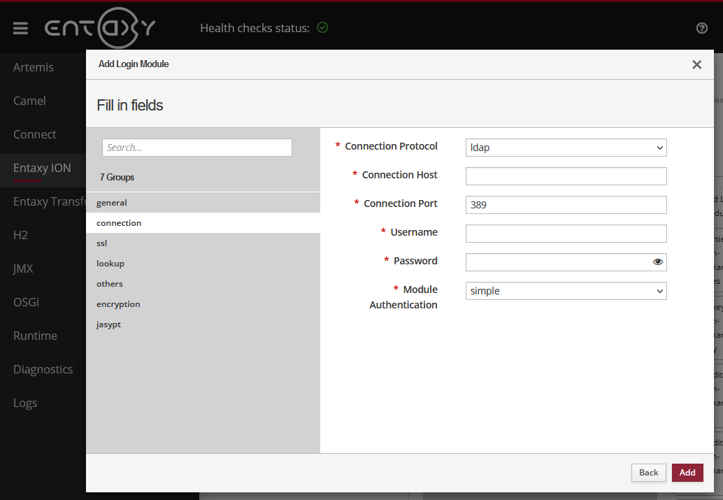 connection ldap